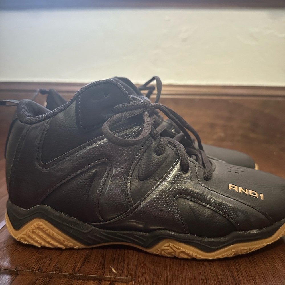 AND1 Black Sneakers with Tan Soles
